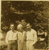 2 men and older woman.